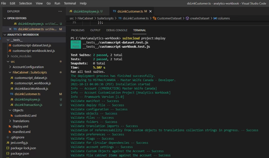 netsuite suitescript test deployment